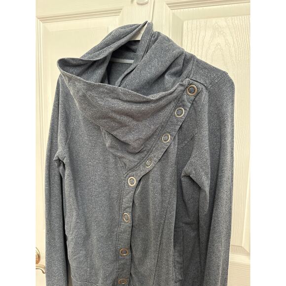 Brooklyn Industries funnel neck diagonal closing jacket navy medium - Picture 14 of 16